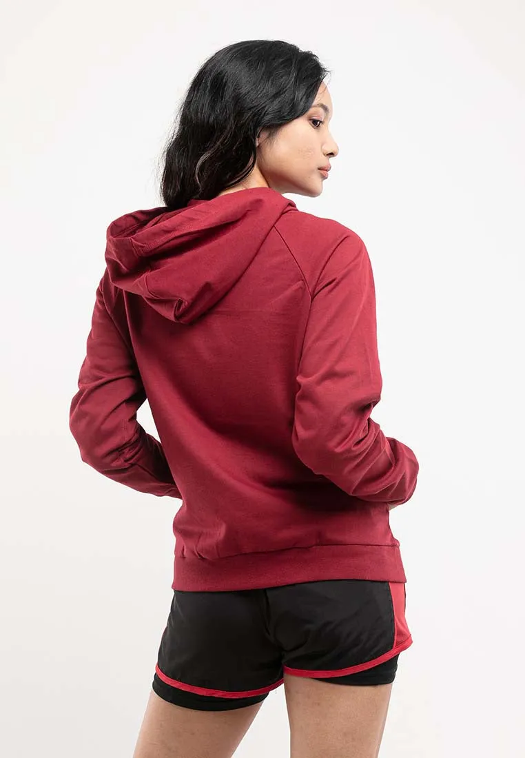 Forest Ladies Stretchable Sweatshirt Cotton Terry Hoodie Women Jacket | Jaket Perempuan - 830108