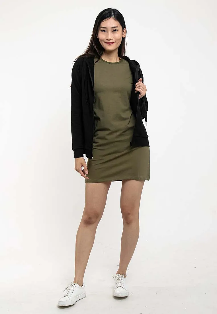 Forest Ladies Stretchable Sweatshirt Cotton Terry Hoodie Women Jacket | Jaket Perempuan - 830108