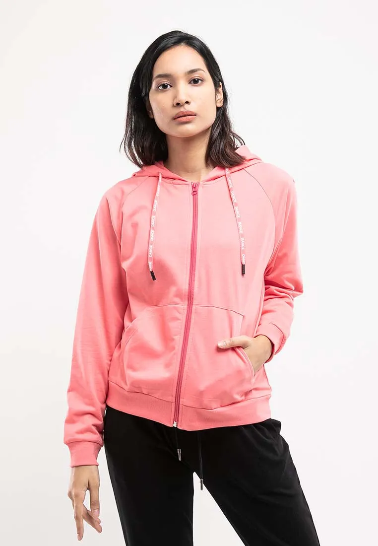 Forest Ladies Stretchable Sweatshirt Cotton Terry Hoodie Women Jacket | Jaket Perempuan - 830108
