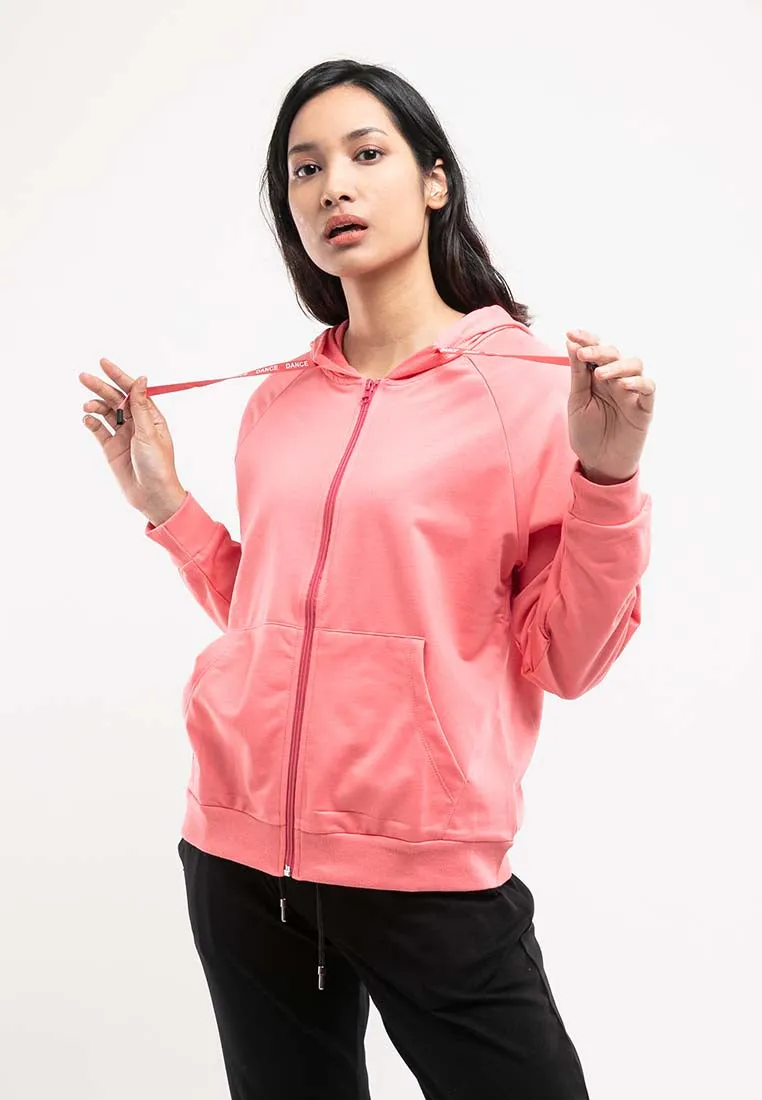 Forest Ladies Stretchable Sweatshirt Cotton Terry Hoodie Women Jacket | Jaket Perempuan - 830108