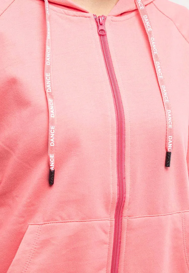 Forest Ladies Stretchable Sweatshirt Cotton Terry Hoodie Women Jacket | Jaket Perempuan - 830108