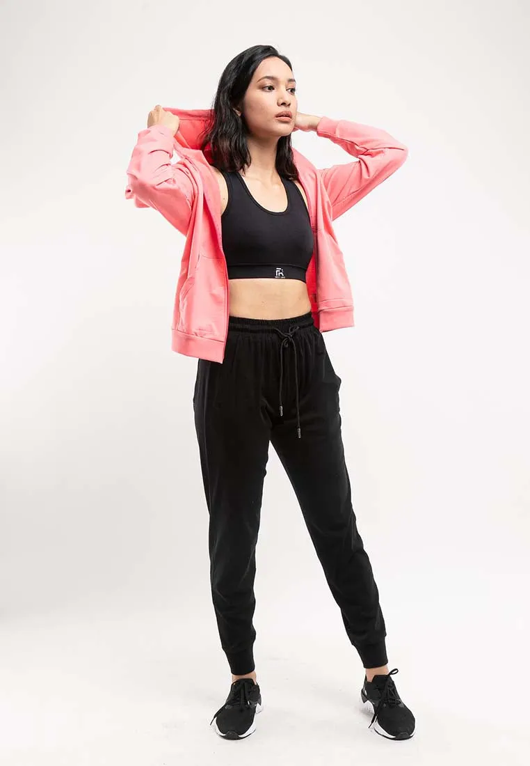 Forest Ladies Stretchable Sweatshirt Cotton Terry Hoodie Women Jacket | Jaket Perempuan - 830108