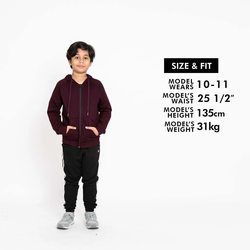 Forest Unisex Kids Stretchable Sweatshirt Cotton Terry Hoodie Kids Jacket | Jaket Budak - FK3000