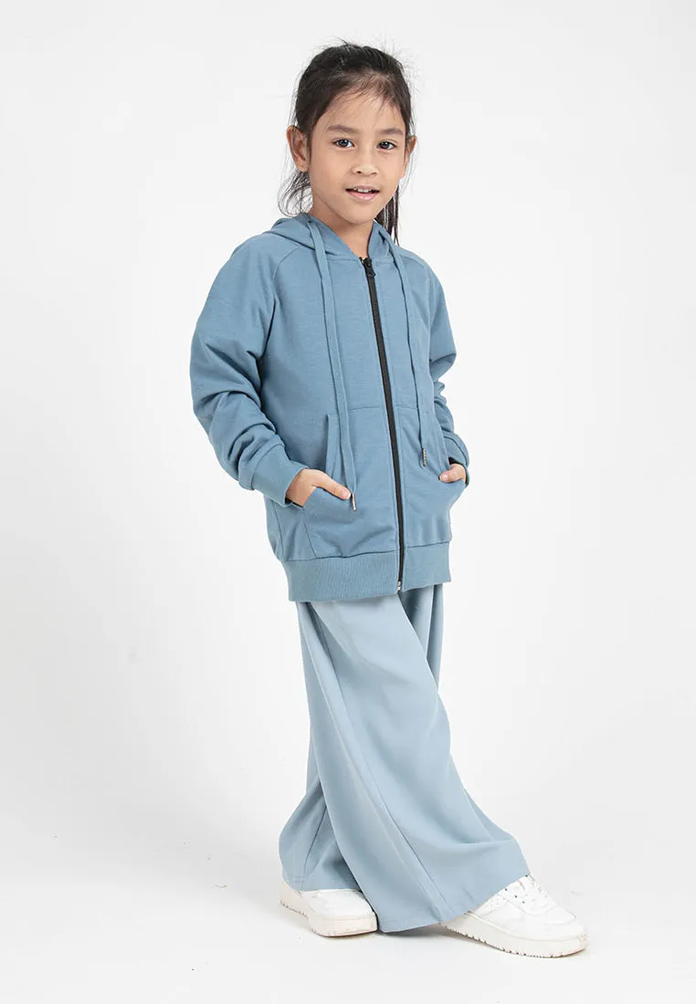 Forest Unisex Kids Stretchable Sweatshirt Cotton Terry Hoodie Kids Jacket | Jaket Budak - FK3000