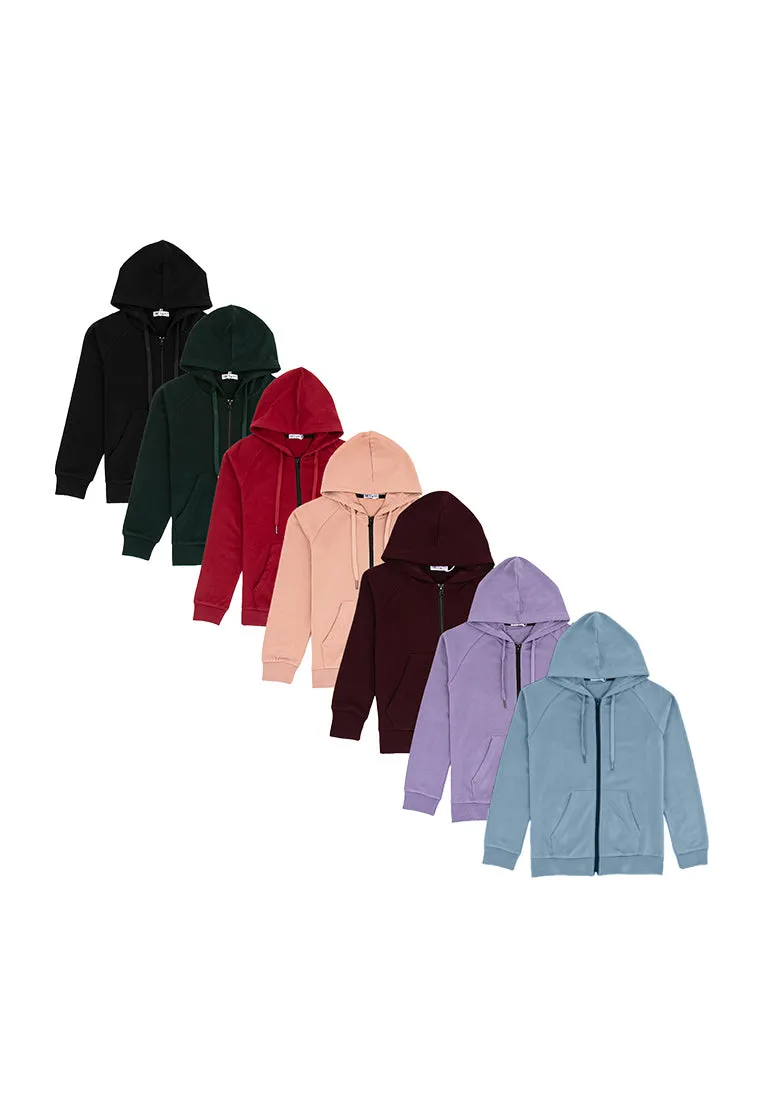 Forest Unisex Kids Stretchable Sweatshirt Cotton Terry Hoodie Kids Jacket | Jaket Budak - FK3000