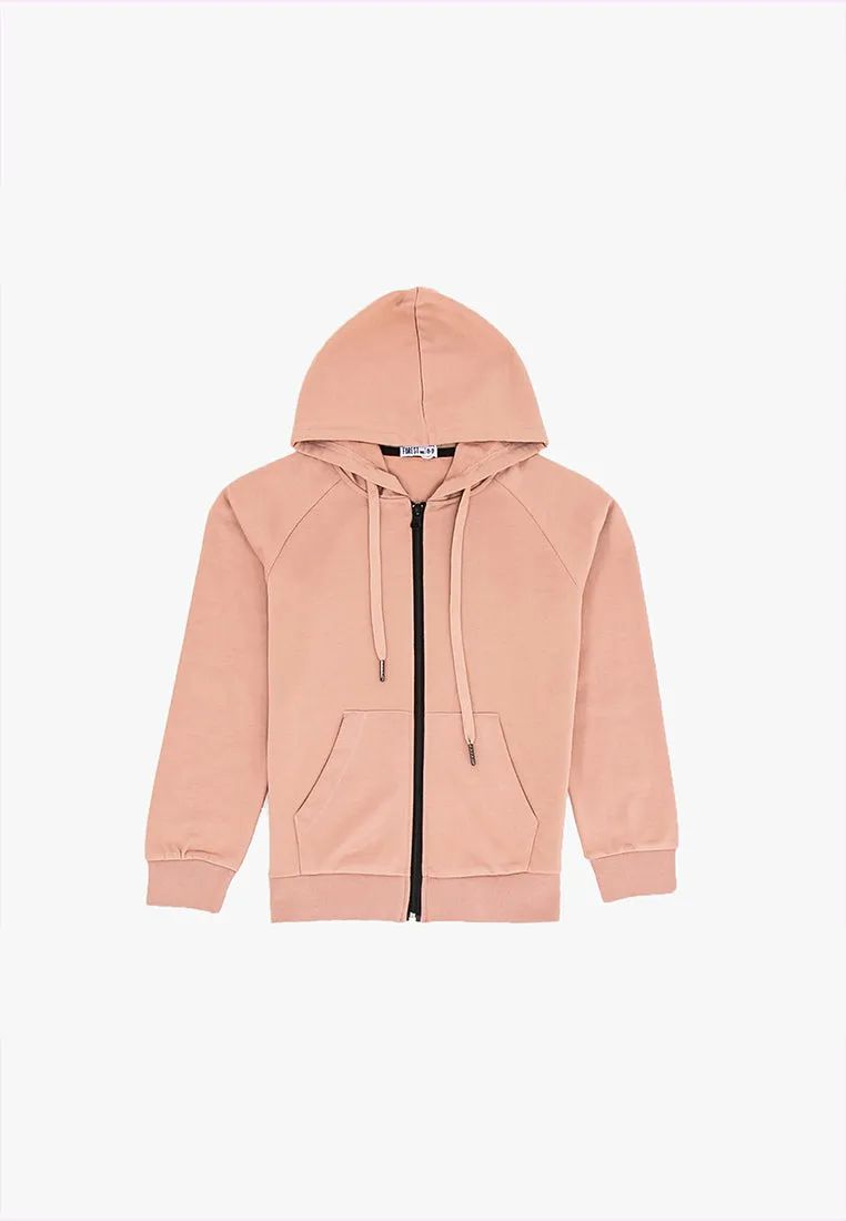 Forest Unisex Kids Stretchable Sweatshirt Cotton Terry Hoodie Kids Jacket | Jaket Budak - FK3000