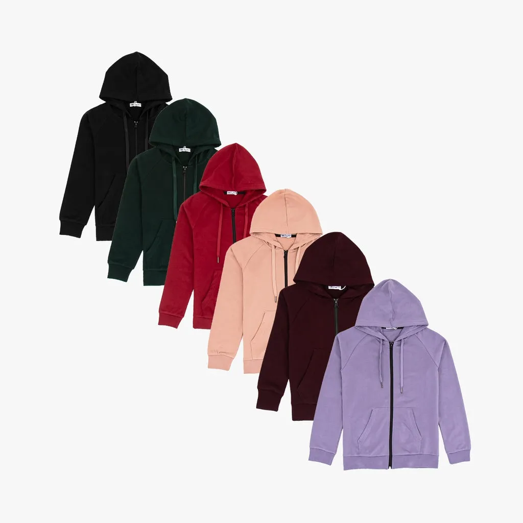 Forest Unisex Kids Stretchable Sweatshirt Cotton Terry Hoodie Kids Jacket | Jaket Budak - FK3000