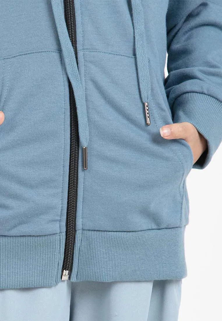 Forest Unisex Kids Stretchable Sweatshirt Cotton Terry Hoodie Kids Jacket | Jaket Budak - FK3000