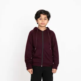 Forest Unisex Kids Stretchable Sweatshirt Cotton Terry Hoodie Kids Jacket | Jaket Budak - FK3000