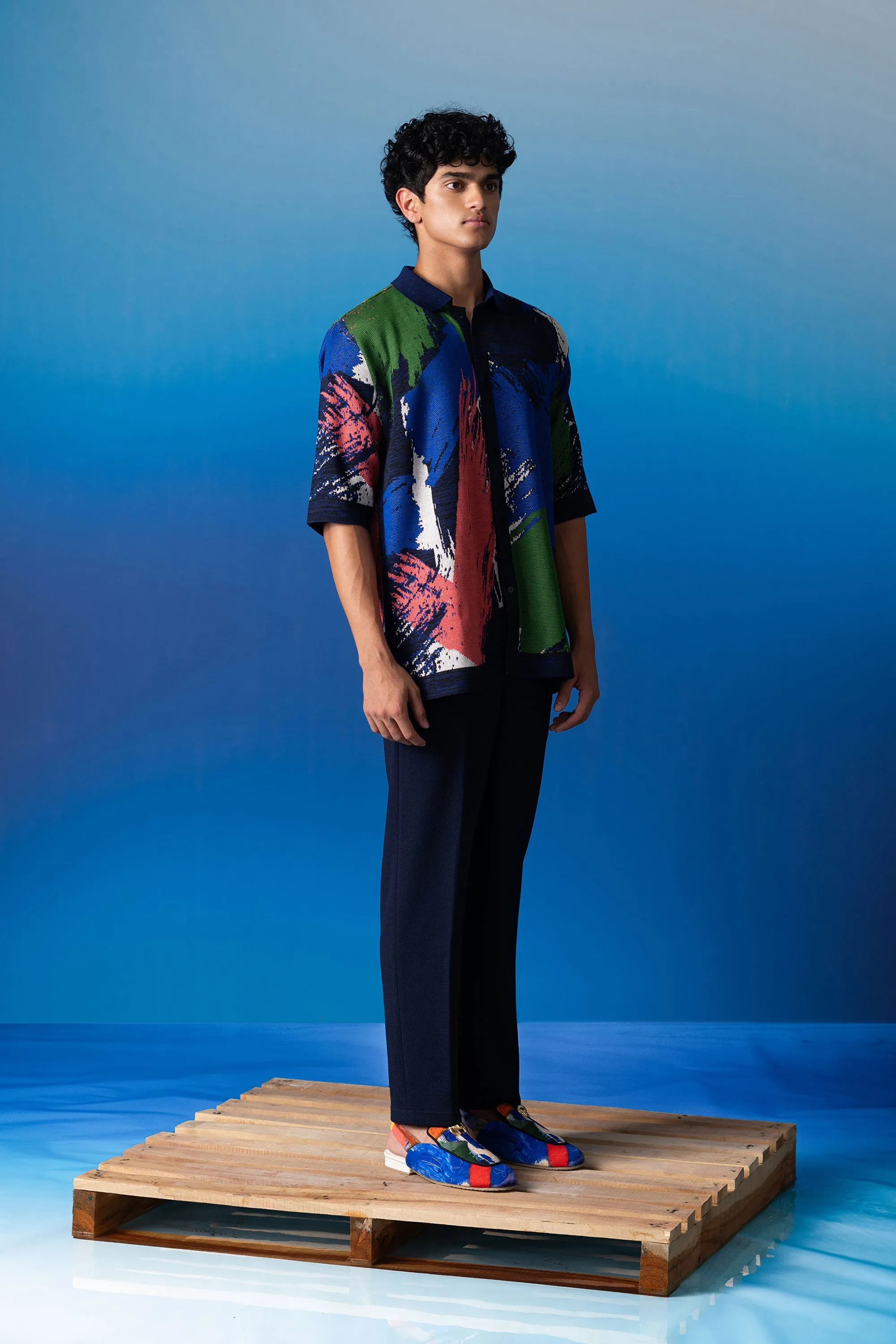 Foxfires Jacquard Knit Shirt