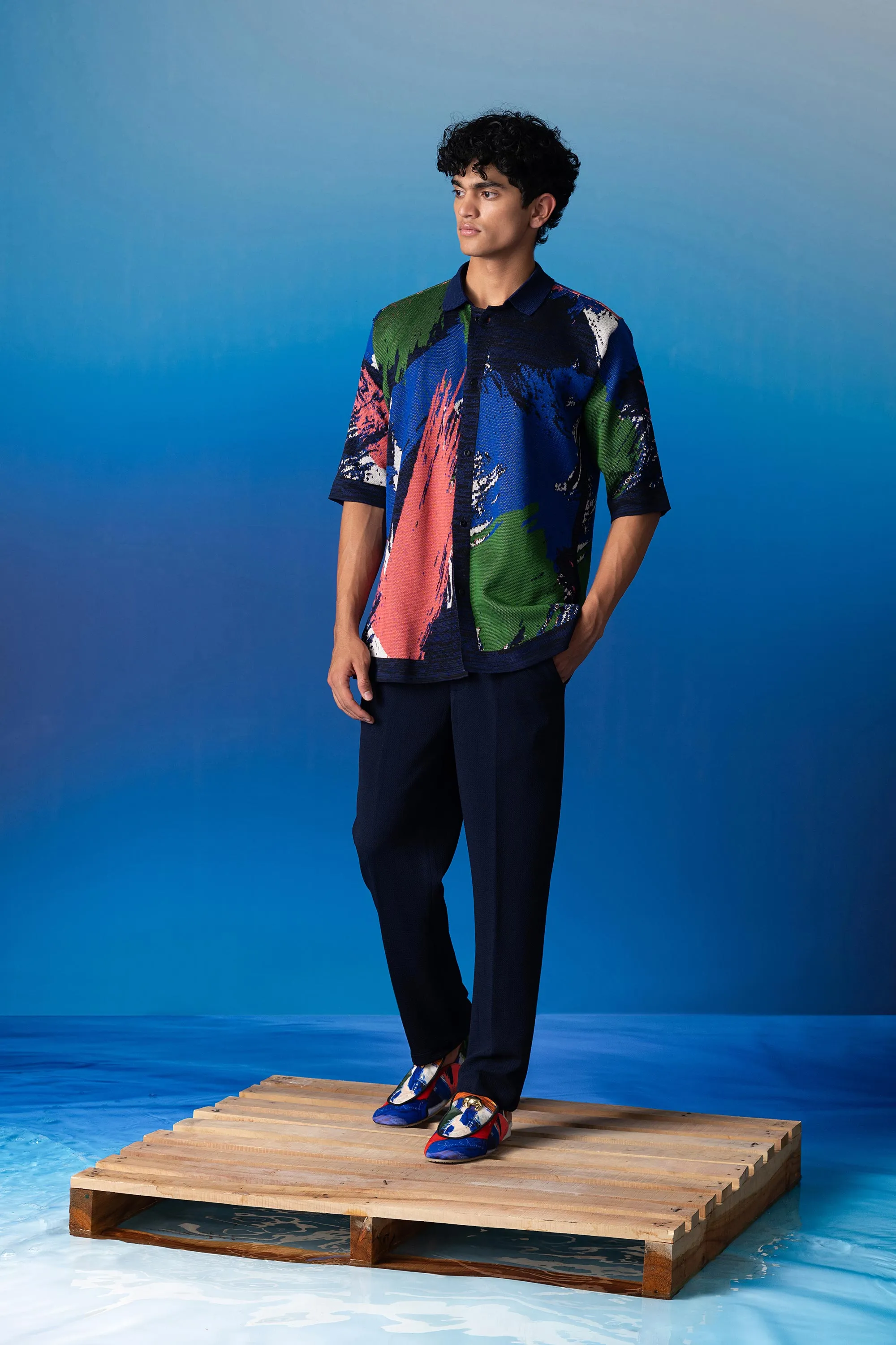 Foxfires Jacquard Knit Shirt