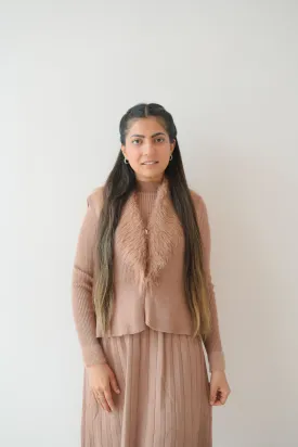 Fur winter dress
