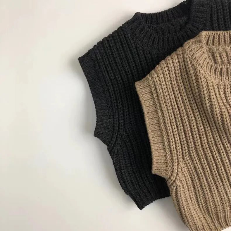 George Chunky Knitted Sweater Vest