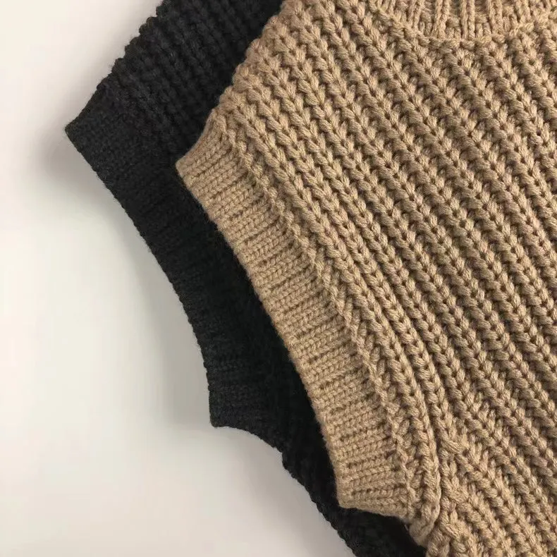 George Chunky Knitted Sweater Vest