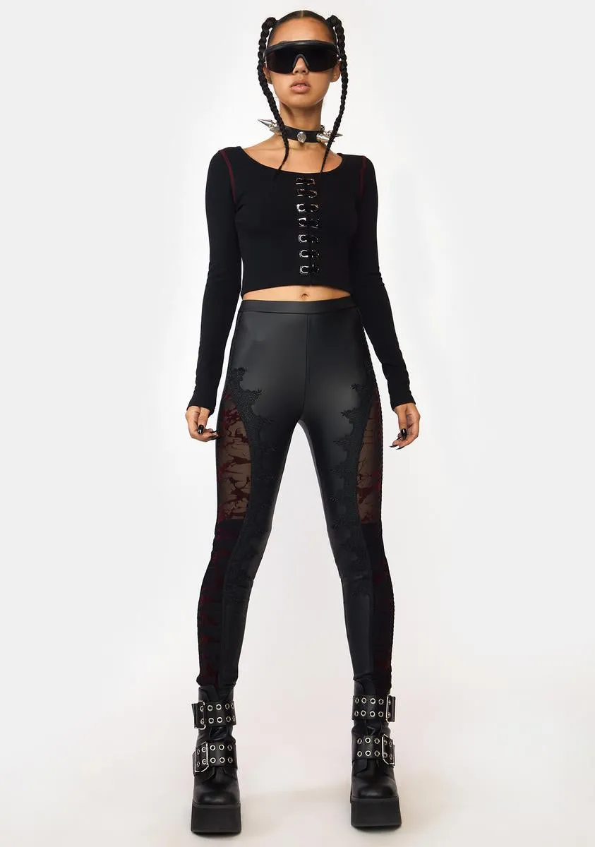 Gothic Cutout Leggings