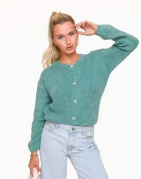 Groene Gebreide - Vest