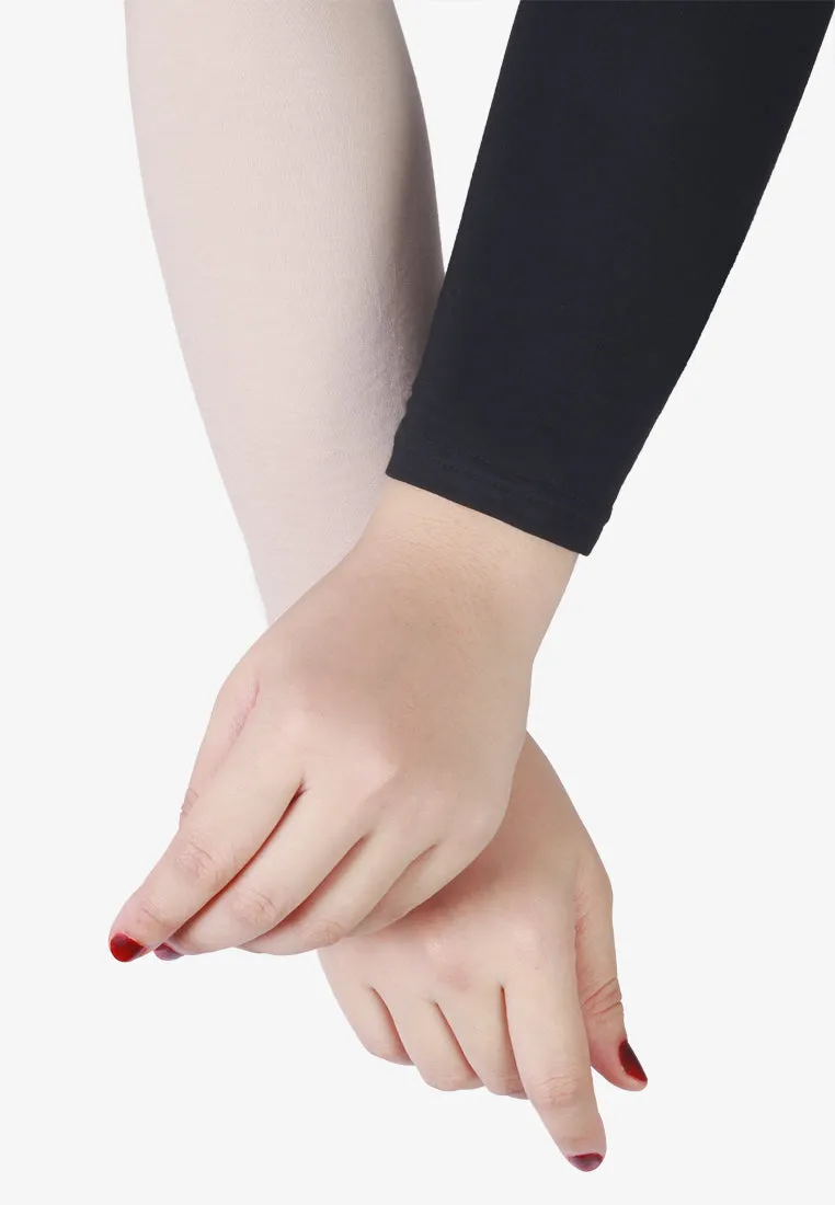 Hanuna INVISIBLE Plus Size Muslimah Handsocks - Nude