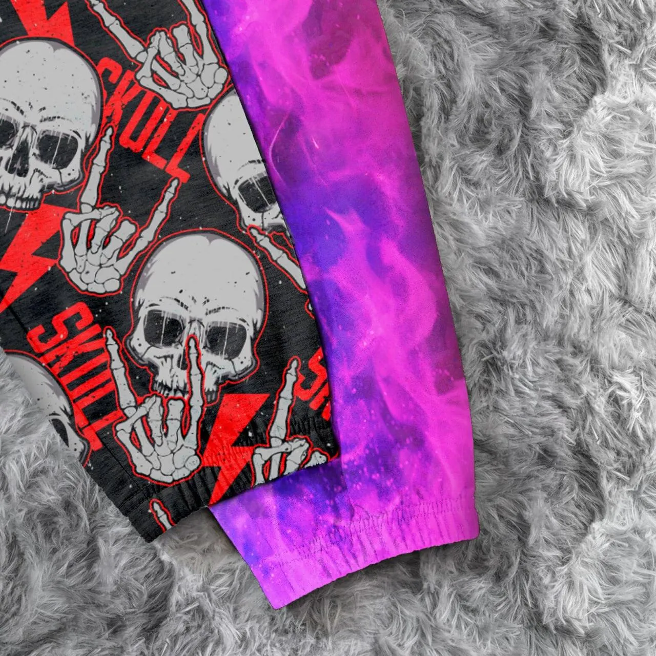 Heart Skull Gothic Combo Women's Casual Pants