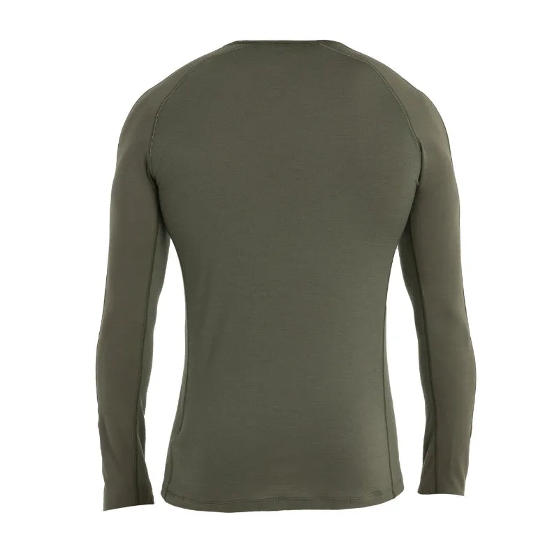 icebreaker Merino Base Layer Men's 200 Zoneknit™ Long Sleeve Crewe Thermal Top - Loden Lazurite