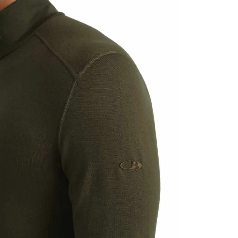 icebreaker Merino Base Layer Men's 260 Tech Top Long Sleeve Half Zip - Black