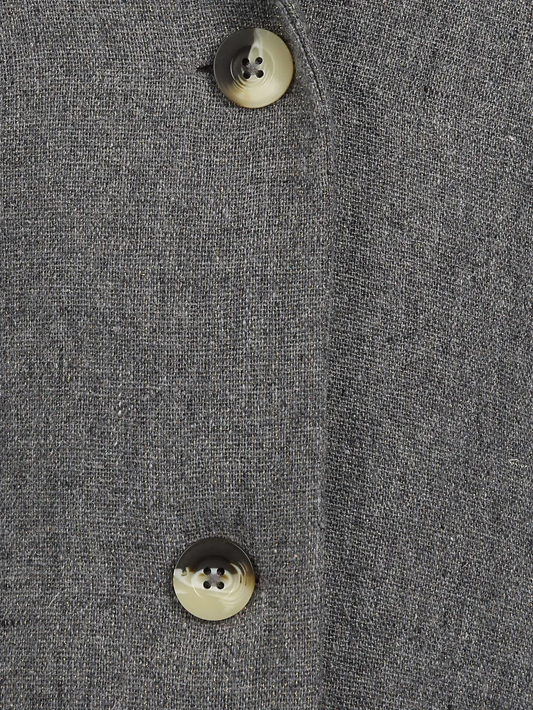 Jimy Solid Cotton Wool Girls Coat - Grey