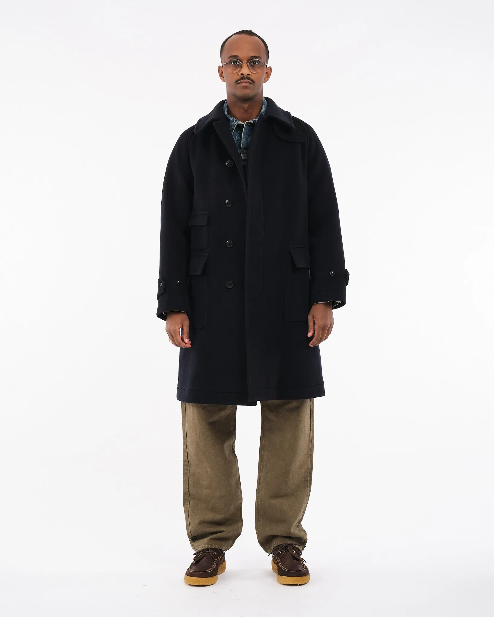 Kaptain Sunshine Traveller Coat Navy