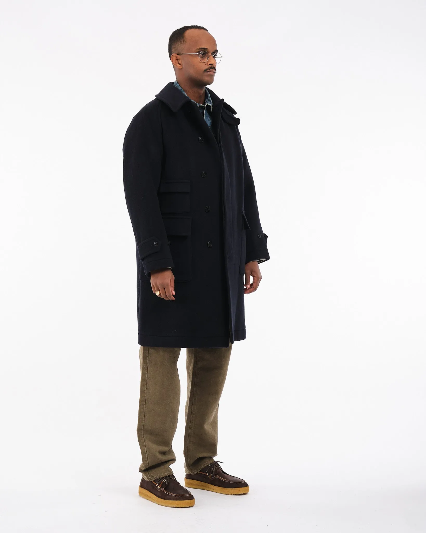 Kaptain Sunshine Traveller Coat Navy