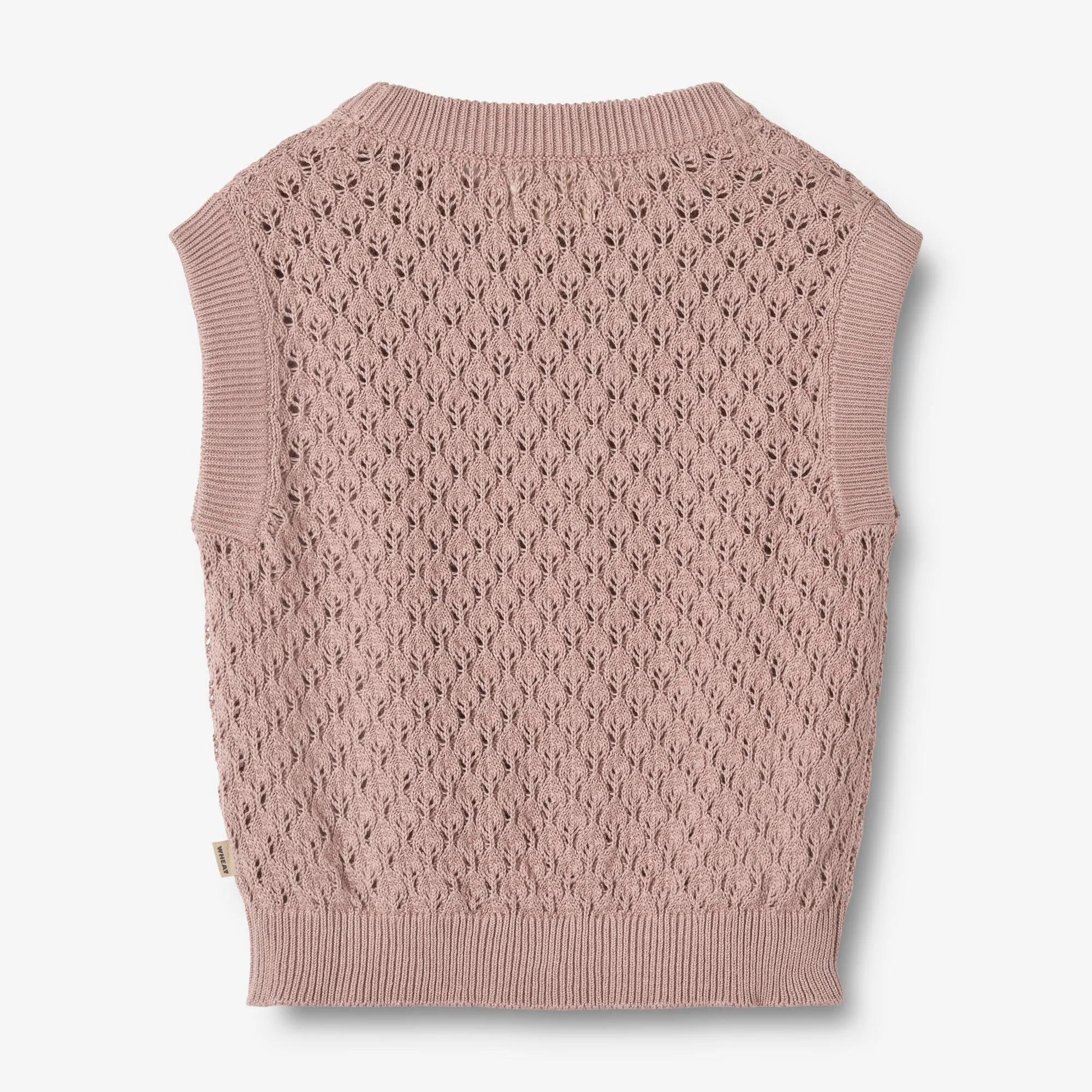 Knit Vest Saga - dry rose