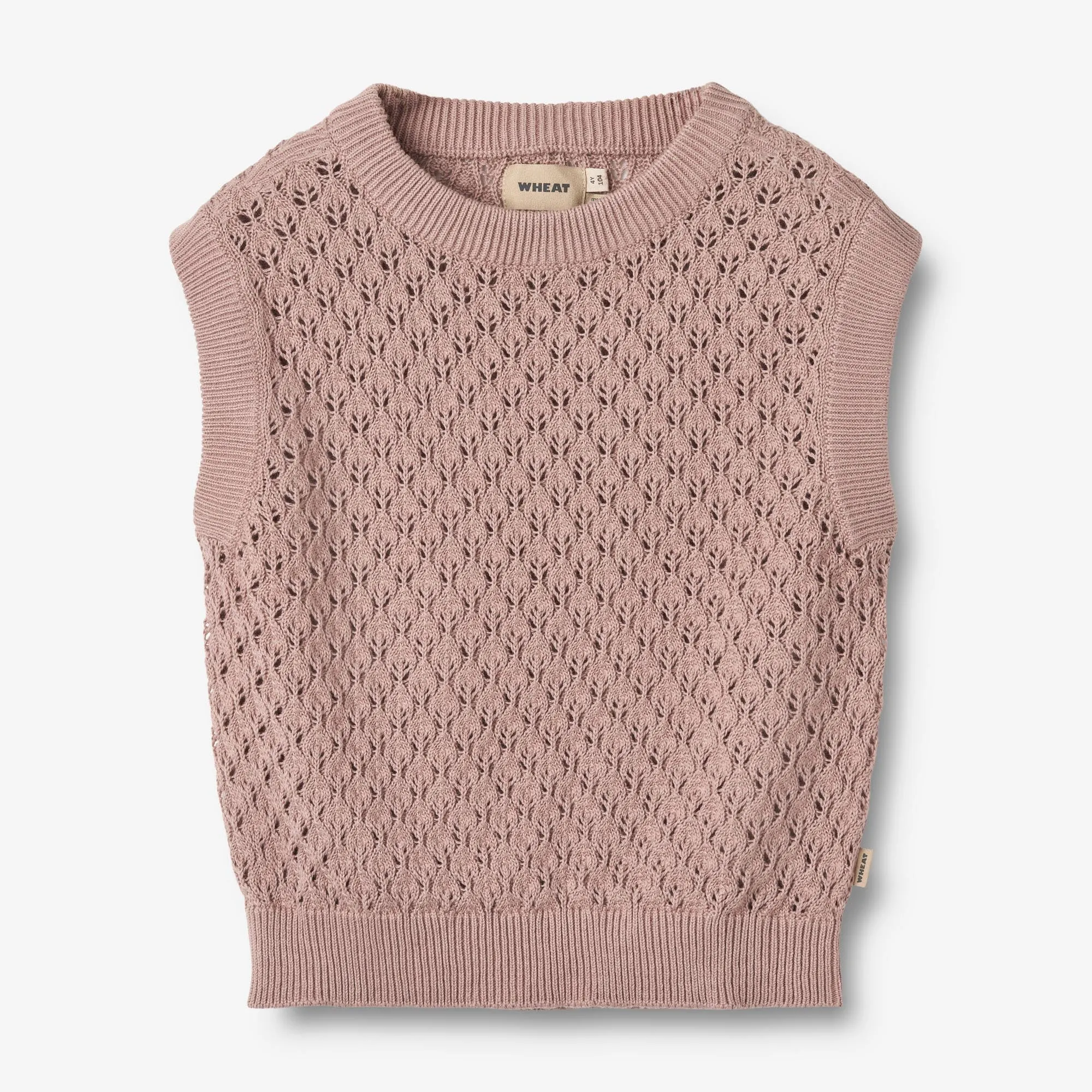 Knit Vest Saga - dry rose