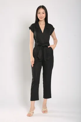 Kristela Tailored Jumpsuit in Black