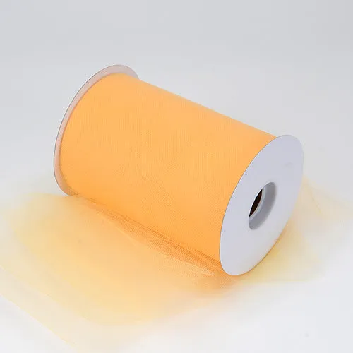 Light Gold - 6 Inch by 100 Yards Fabric Tulle Roll Spool