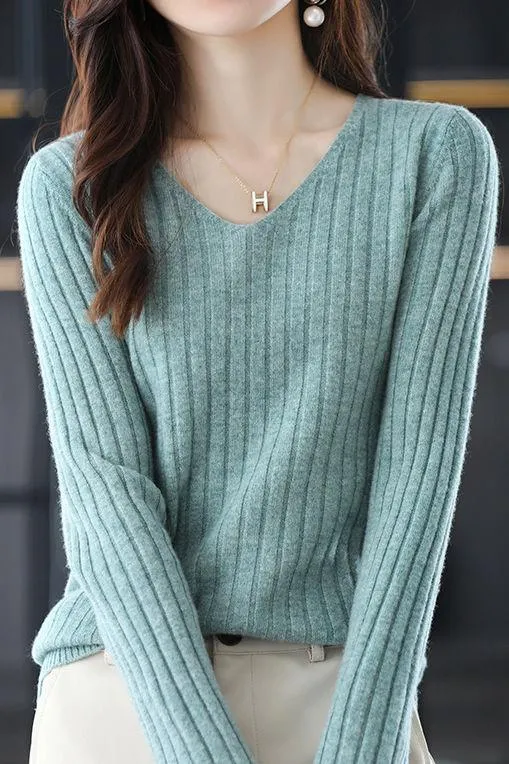 Long Sleeve Knitted Base Layer Top