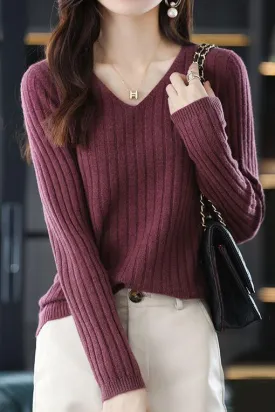 Long Sleeve Knitted Base Layer Top
