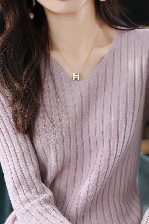 Long Sleeve Knitted Base Layer Top
