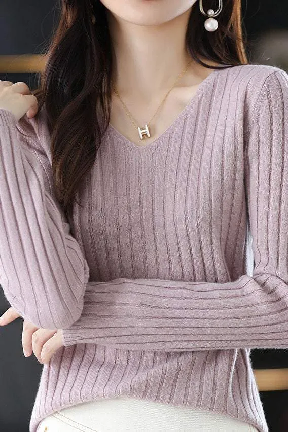 Long Sleeve Knitted Base Layer Top