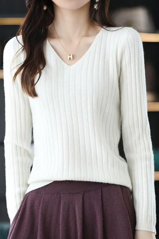 Long Sleeve Knitted Base Layer Top