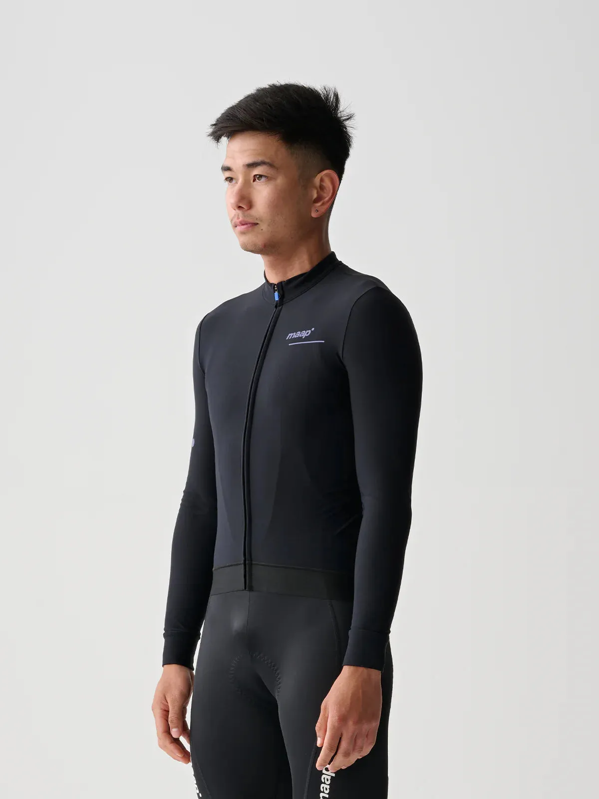 MAAP Training Men's Thermal Longsleeve Jersey Black/Lavender