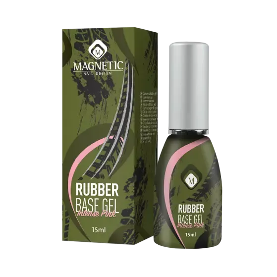 Magnetic Rubber Base Gel Intense Pink 15 ml
