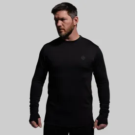 Men's Quiver Long Sleeve Crew (Black)