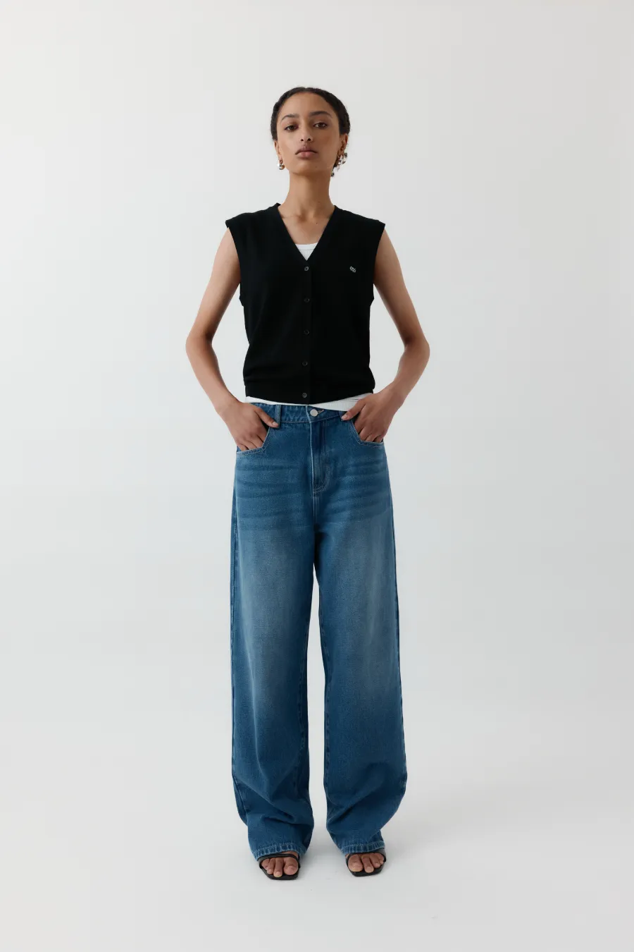 Merino Vest Black