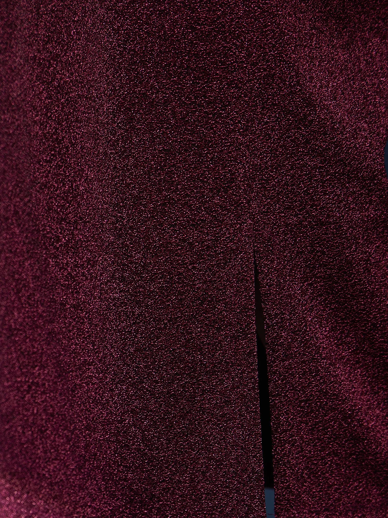 Metallic Shimmer Lurex Skirt - Maroon