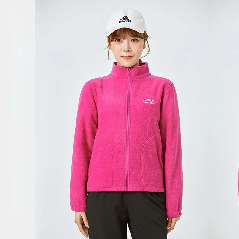 Moisture Wicking Hoodie Coat Men's and Women's Autumn and Winter Fleece Shell Jacket Cardigan Jacket