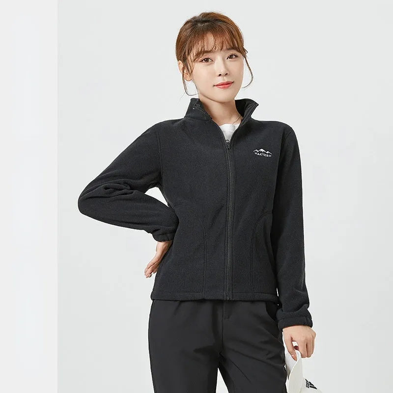 Moisture Wicking Hoodie Coat Men's and Women's Autumn and Winter Fleece Shell Jacket Cardigan Jacket