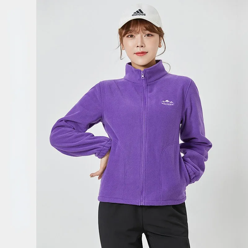 Moisture Wicking Hoodie Coat Men's and Women's Autumn and Winter Fleece Shell Jacket Cardigan Jacket