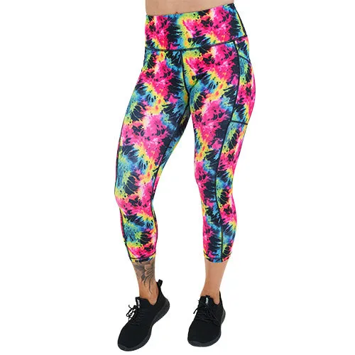 Neon Tie Dye Leggings