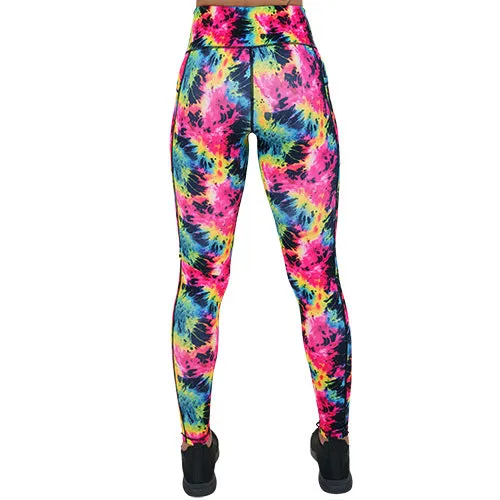 Neon Tie Dye Leggings