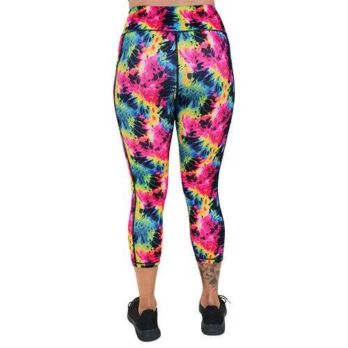 Neon Tie Dye Leggings