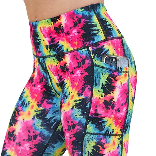 Neon Tie Dye Leggings