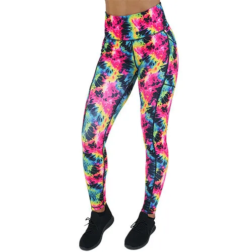 Neon Tie Dye Leggings