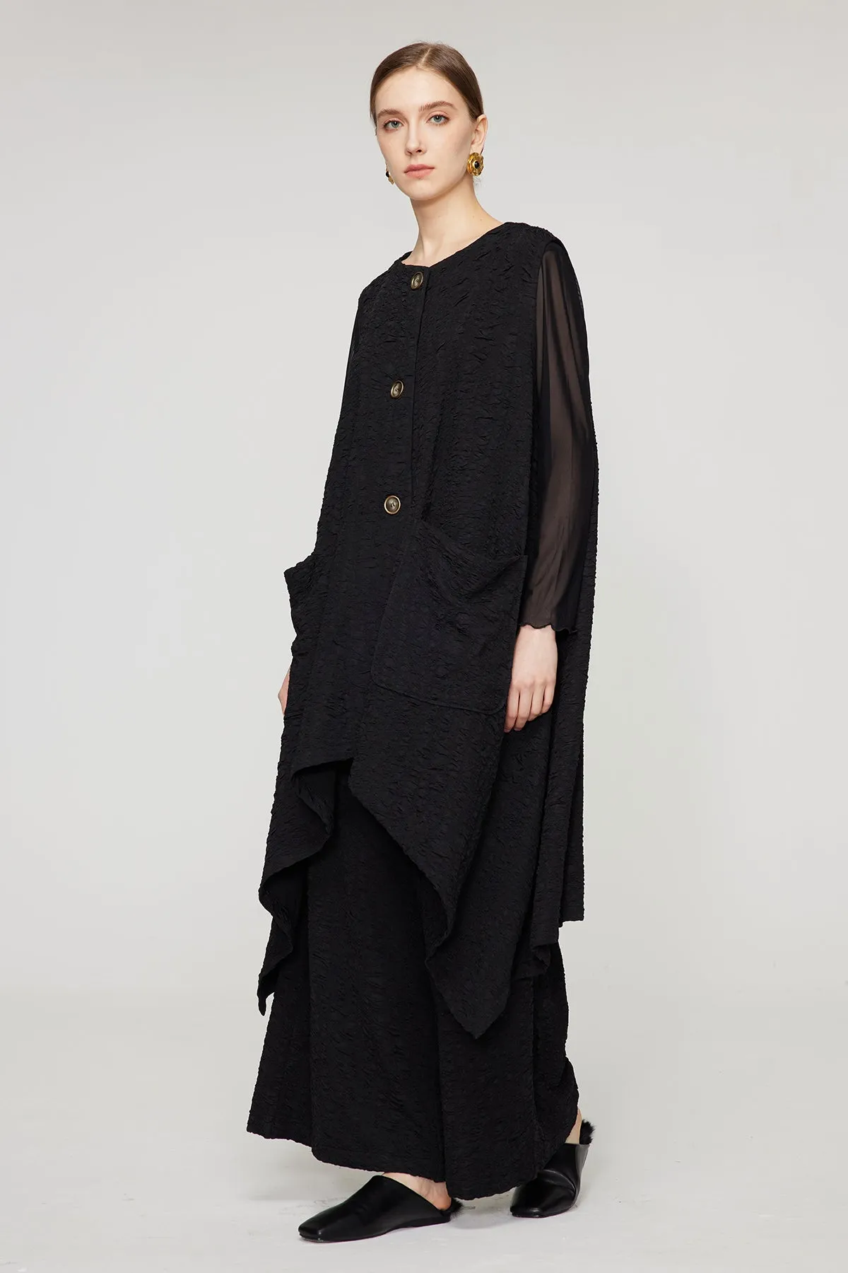 Oversize Vest And Wide Leg Two Set